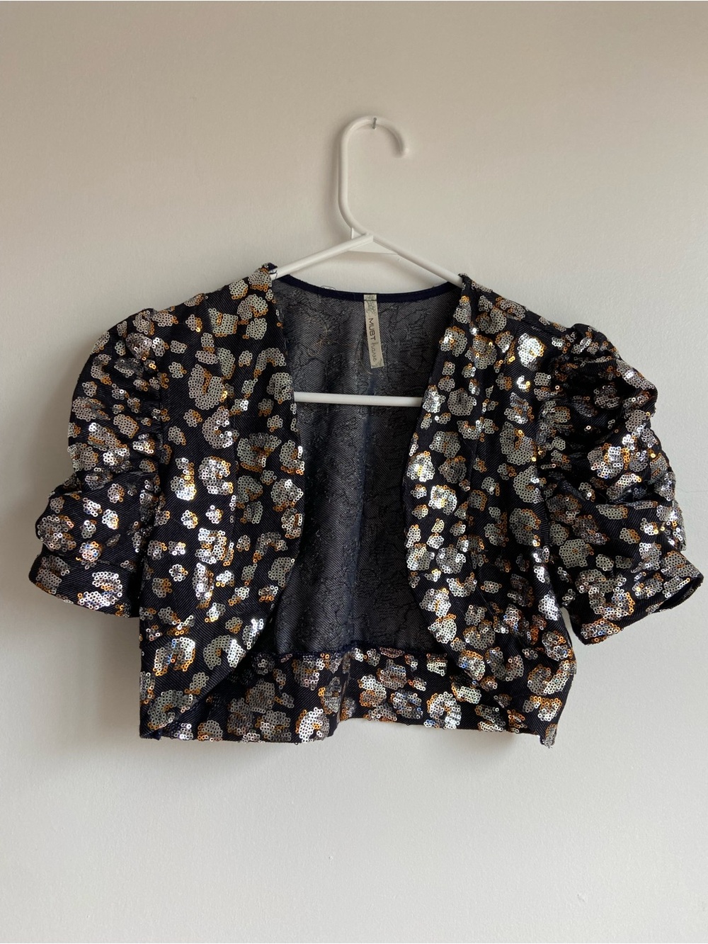 Sequin Cropped Bolero Jacket